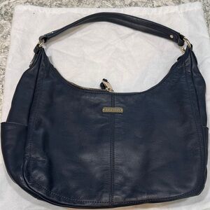 Cole Haan Dark Blue Leather Hobo Bag